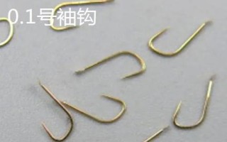 0.1號袖鉤和1號袖鉤尺寸對比，前者的鉤門寬約為1.9毫米、后者的鉤門寬約為2.7毫米